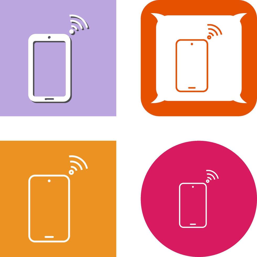 Unique Connected Device Icon vector