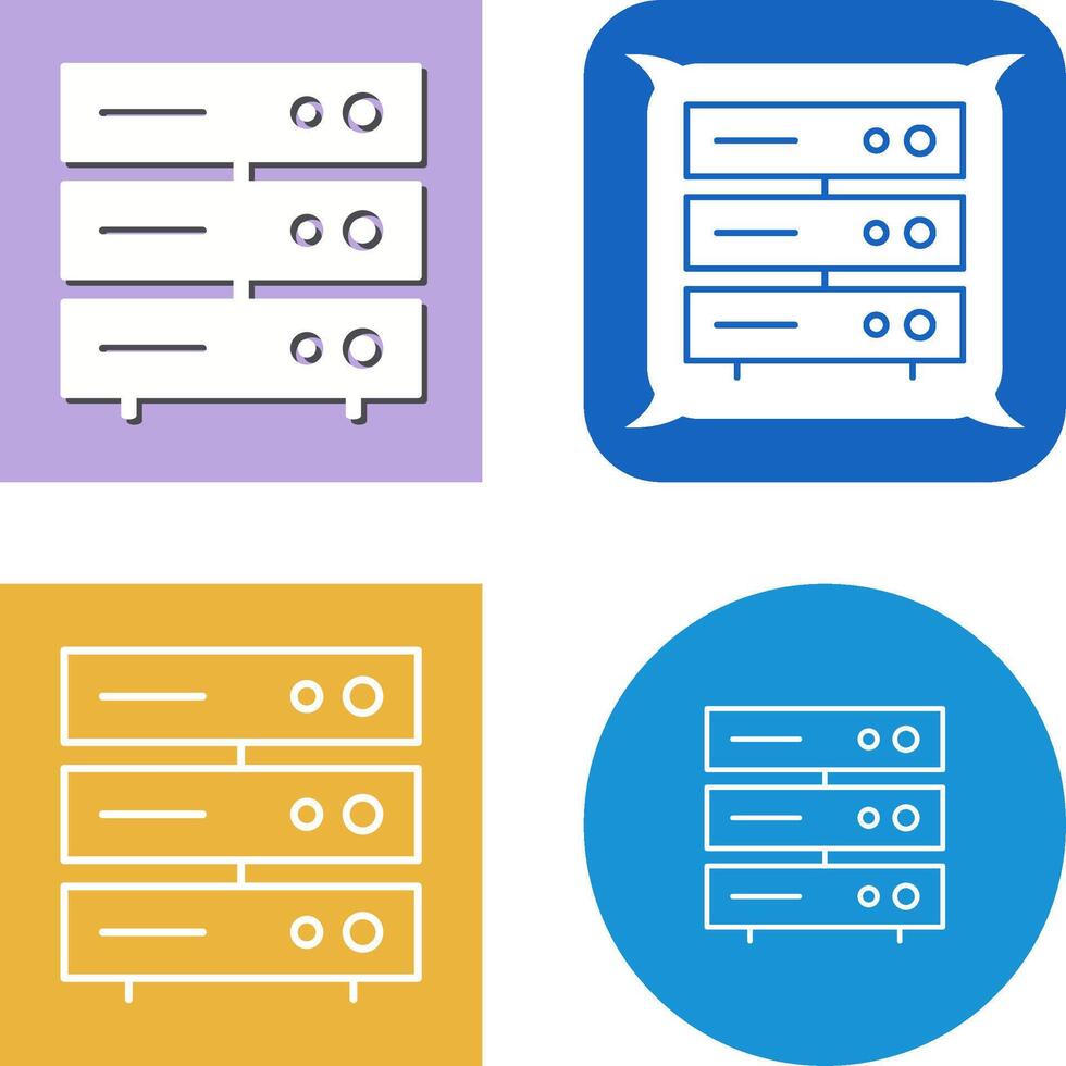 Unique Server Network Icon vector