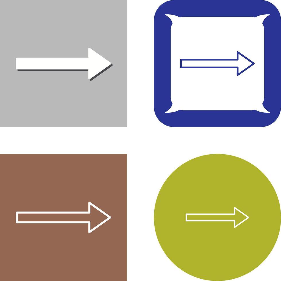 Unique Right Arrow Icon vector