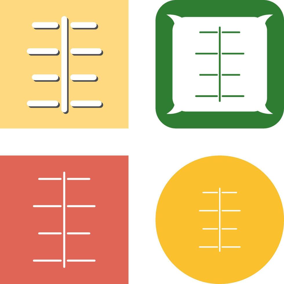 Unique Center Align Icon vector