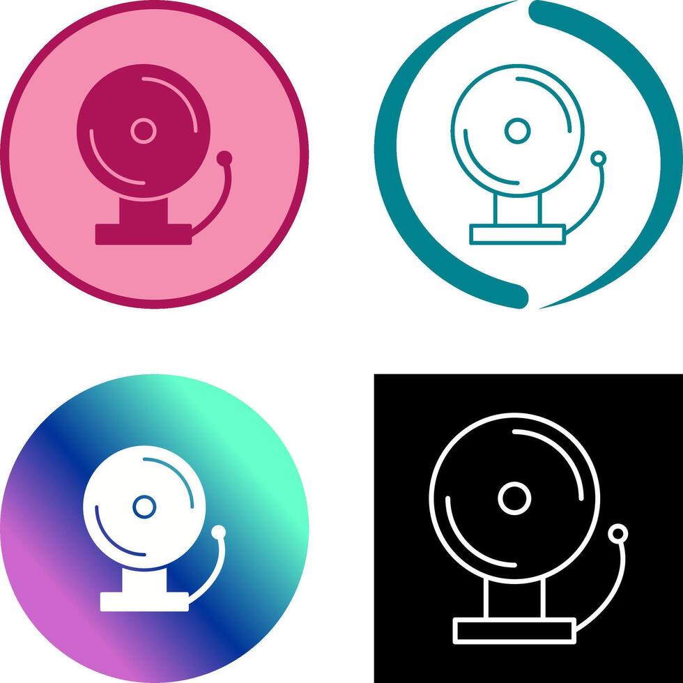 Unique Fire Alarm Icon Design vector