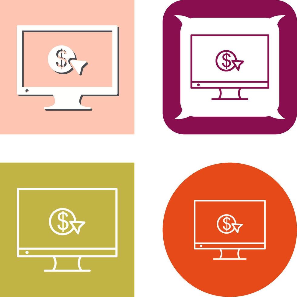 Unique Pay Per Click Icon vector