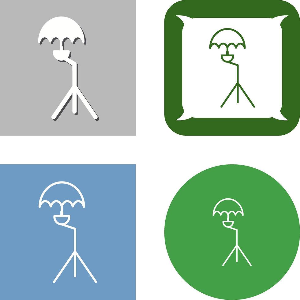 Unique Umbrella Stand Icon Design vector