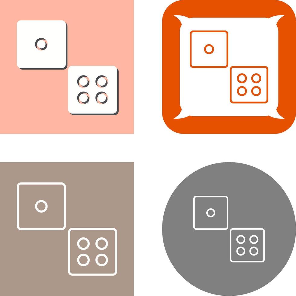 Dice Icon Design vector
