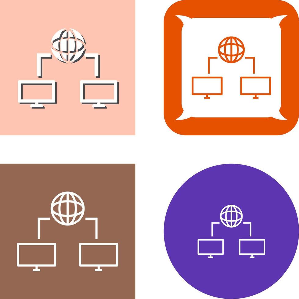 Unique Internet Connectivity Icon vector