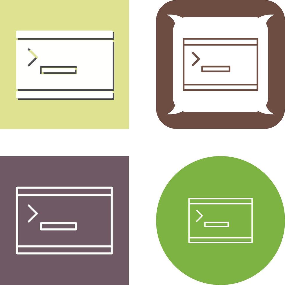 Unique Console Icon vector
