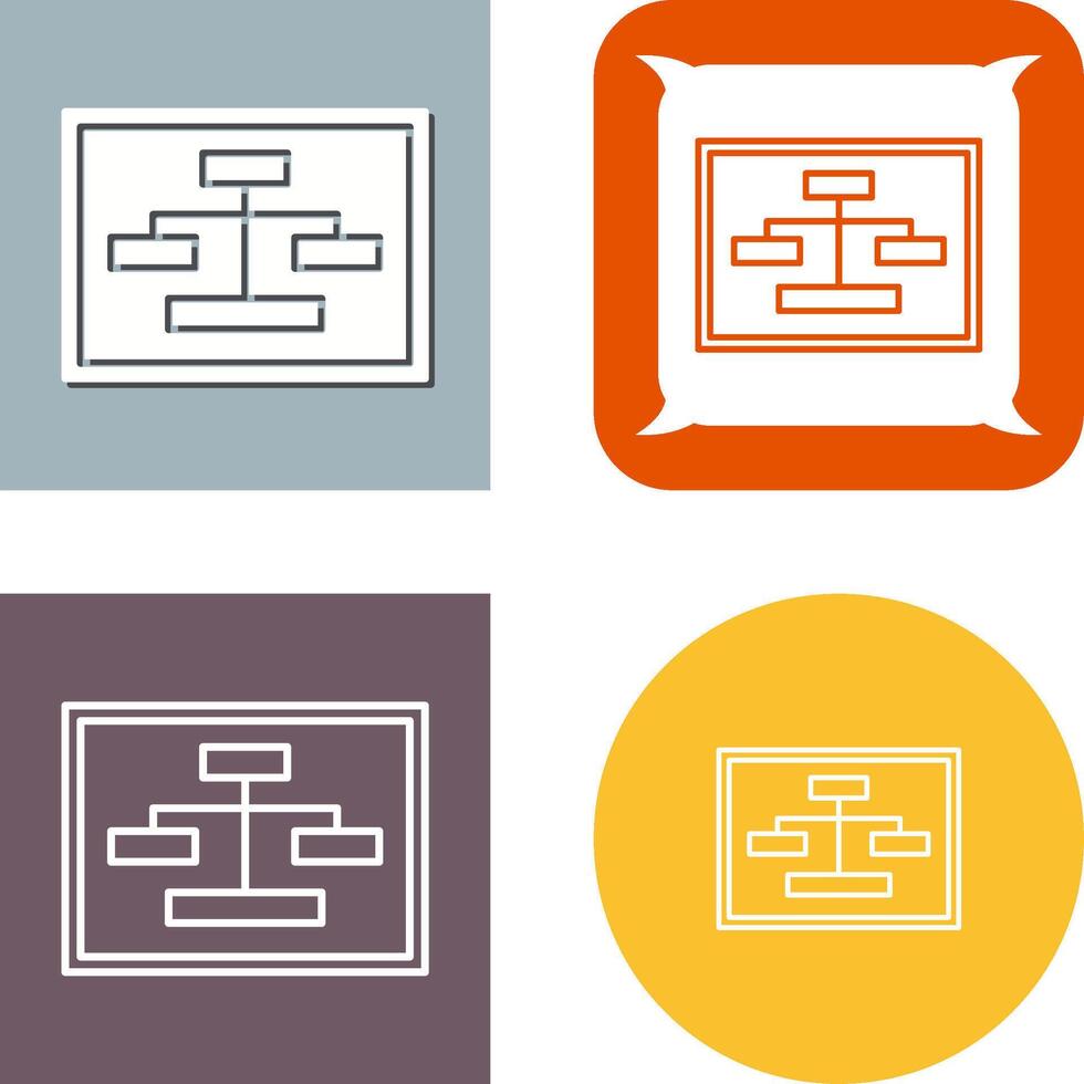 Unique Seo Structure Icon Design vector