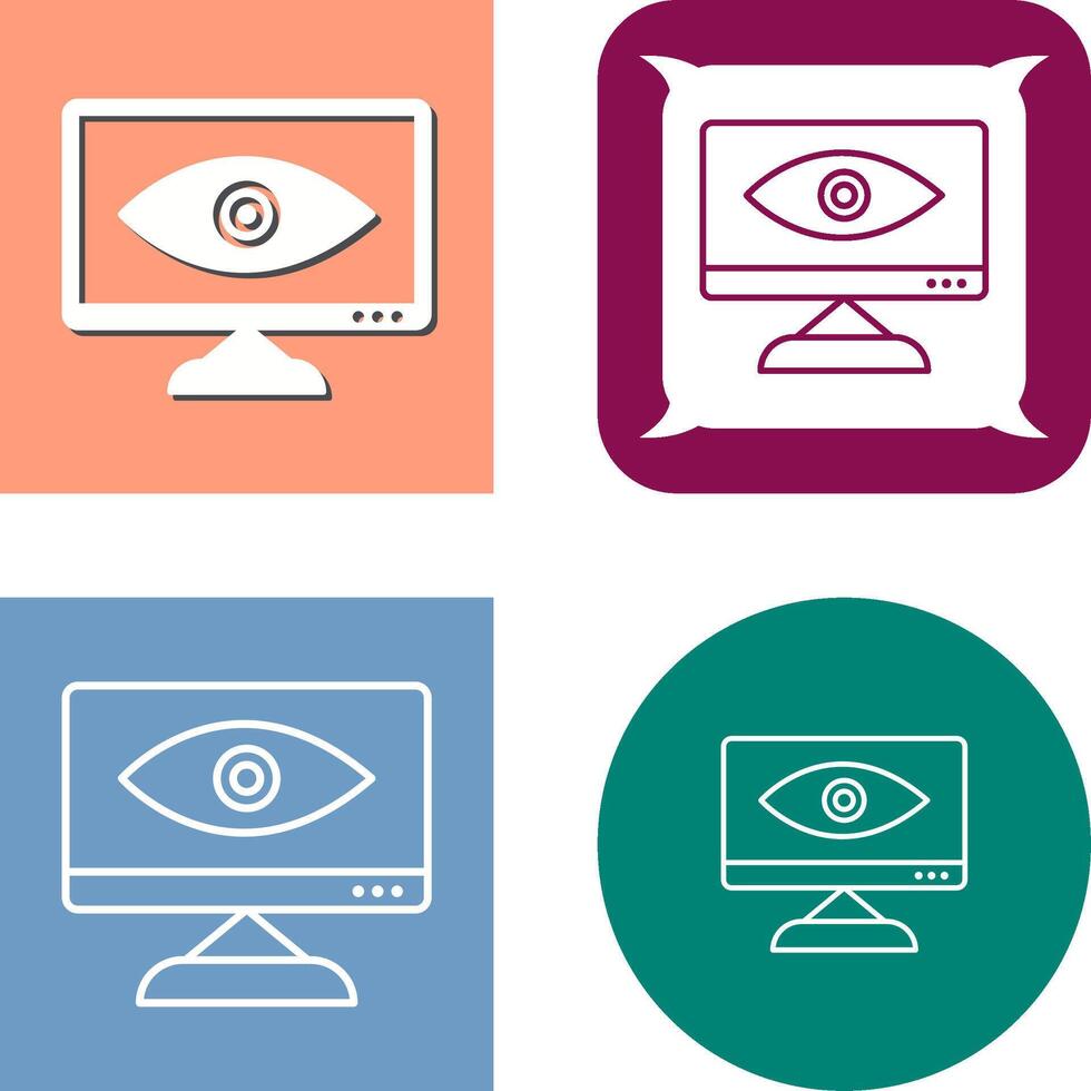 Unique Web Visibility Icon Design vector