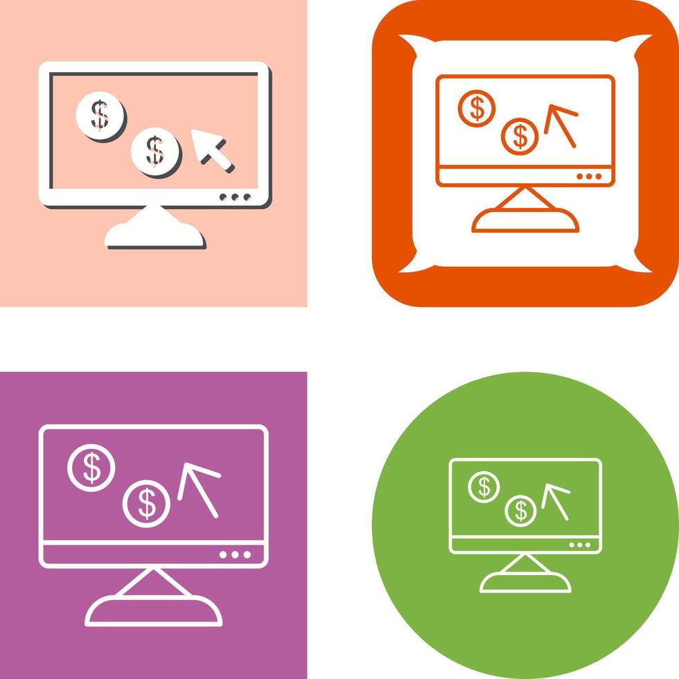Unique Pay Per Click Icon Design vector