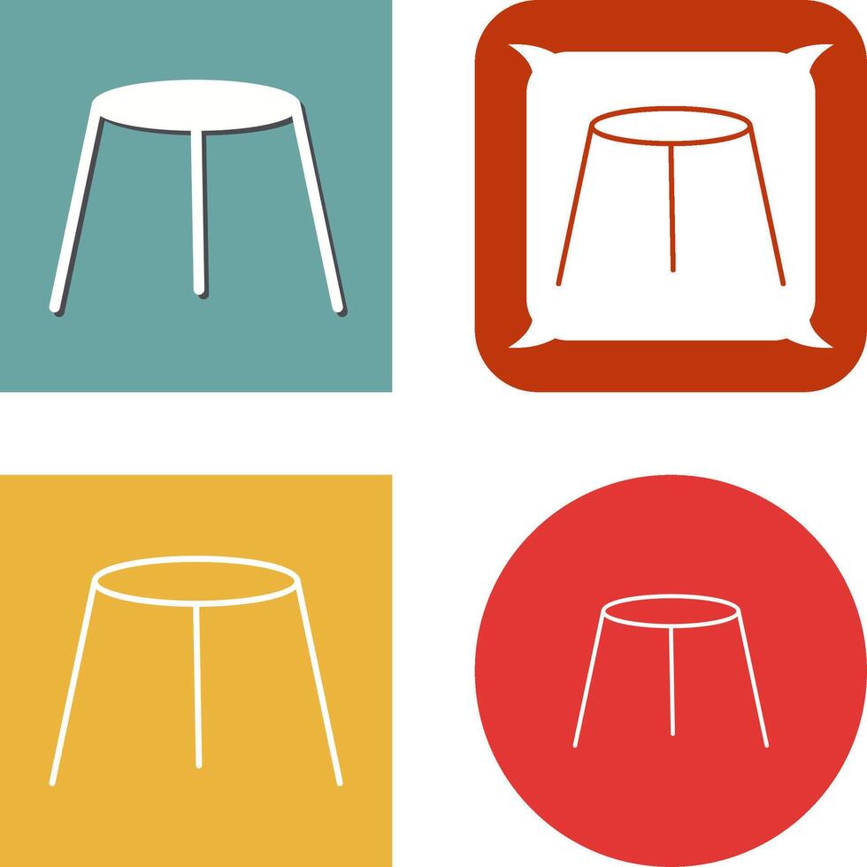Unique Stool Icon Design vector