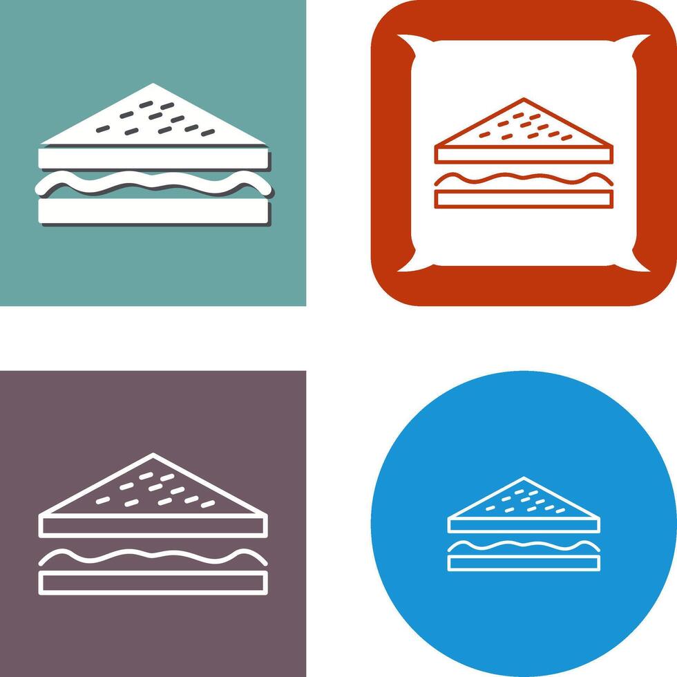 Unique Sandwich Icon Design vector