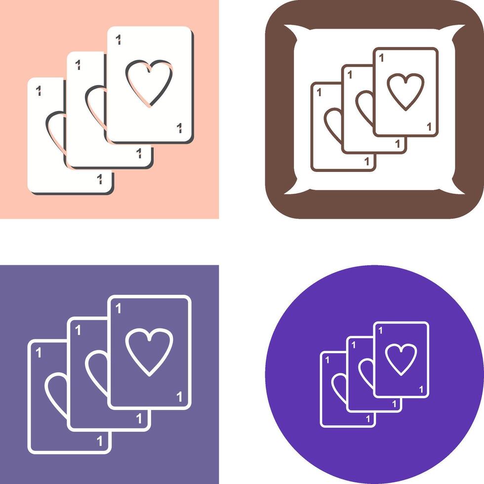 Unique Deck of Cards Icon Design vector