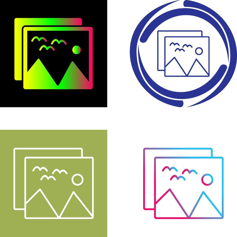 Pictures Icon Design vector