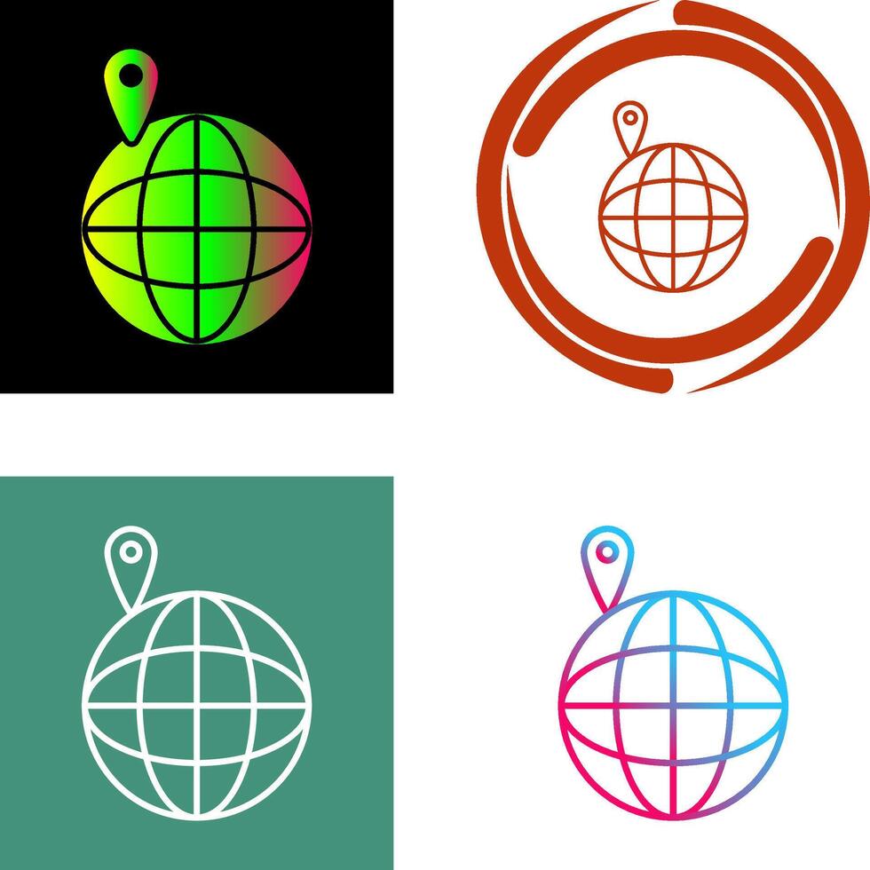 Vacation Spots Icon Design vector