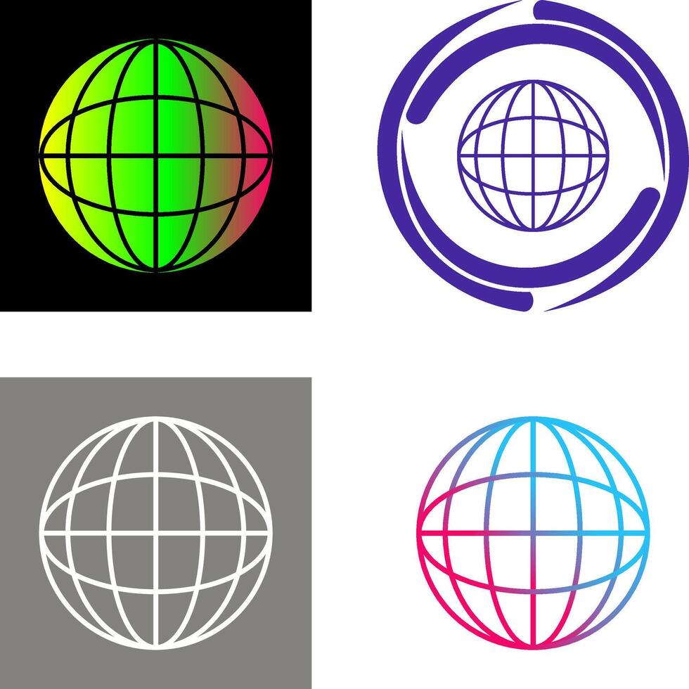 Globe Icon Design vector