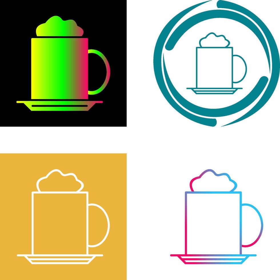 Cappucino Icon Design vector