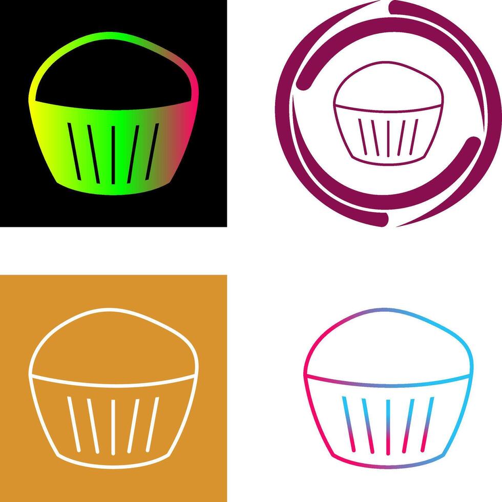 Chocolate Muffin Icon Design vector