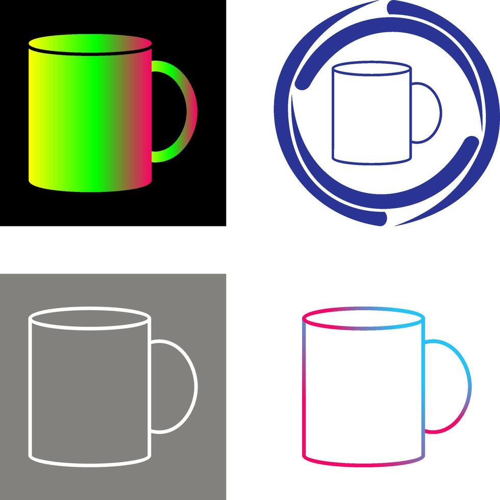 Coffee Mug Icon Design vector