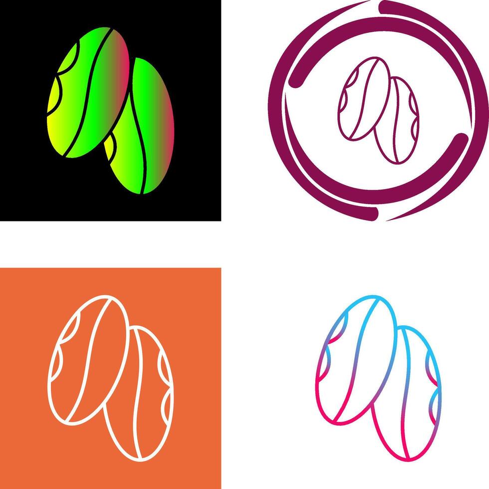 Coffee Grain Icon Design vector