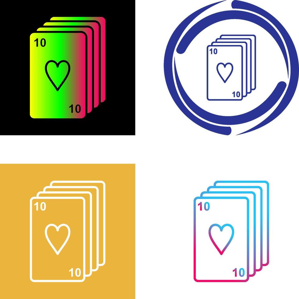 Deck of Cards Icon Design vector