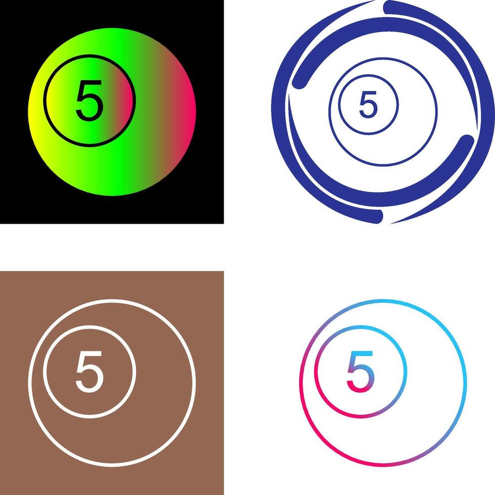 Pool Balls Icon Design vector