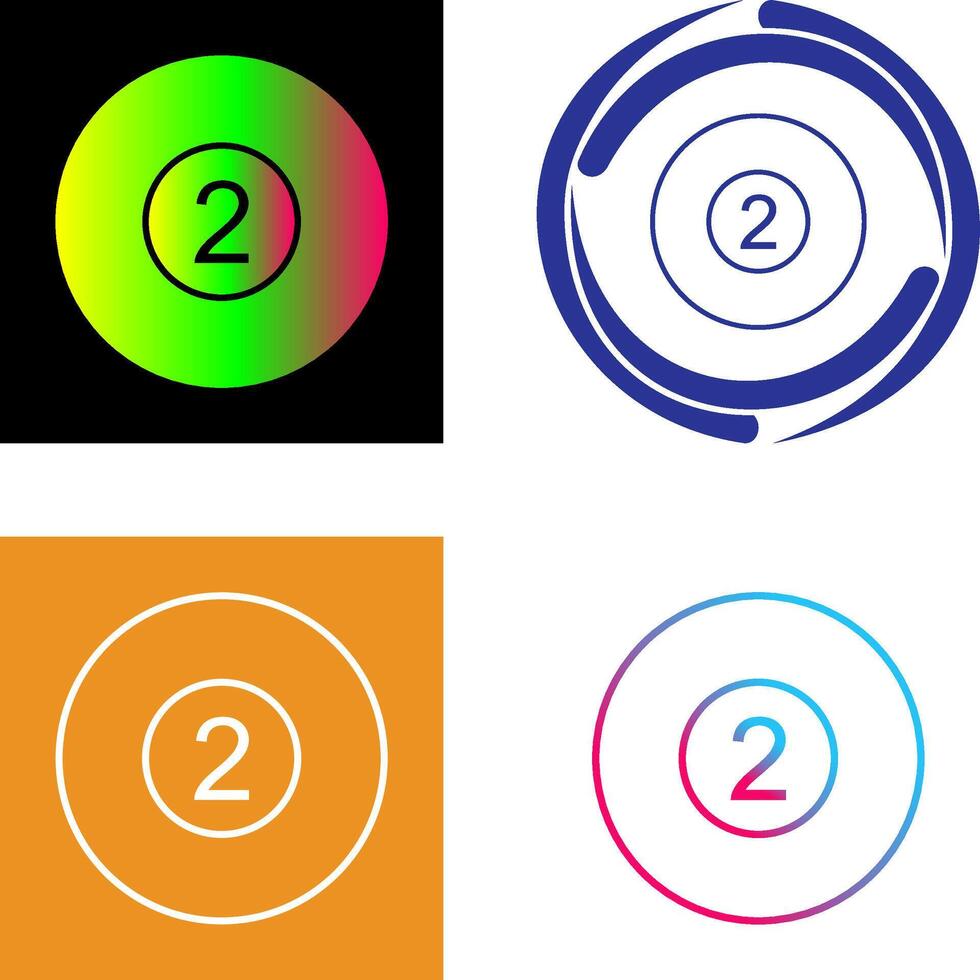 Pool Ball Icon Design vector