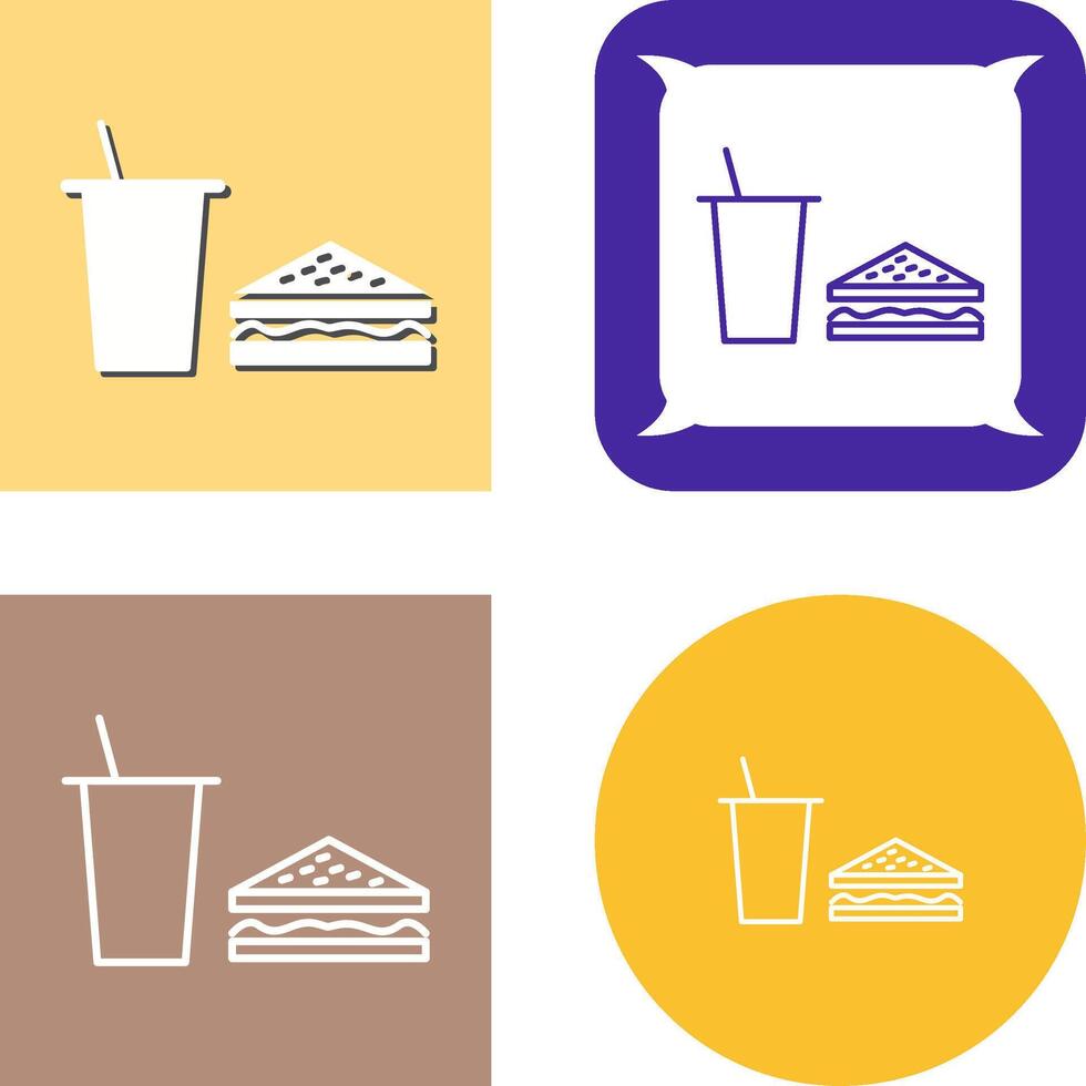Unique Lunch Icon Design vector