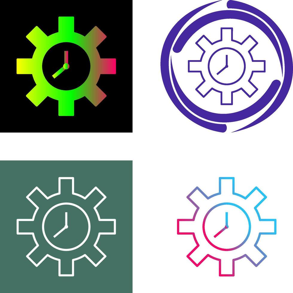 Unique Time Optimization Icon vector