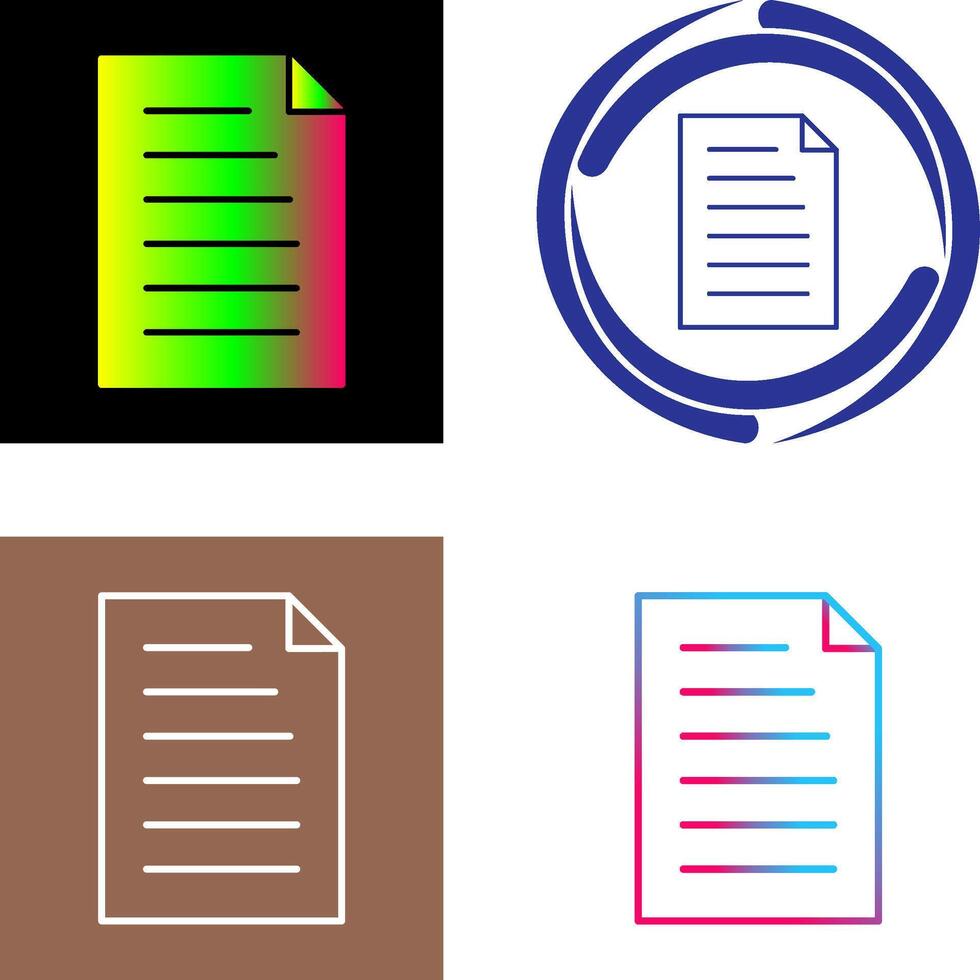 Unique Document Icon vector