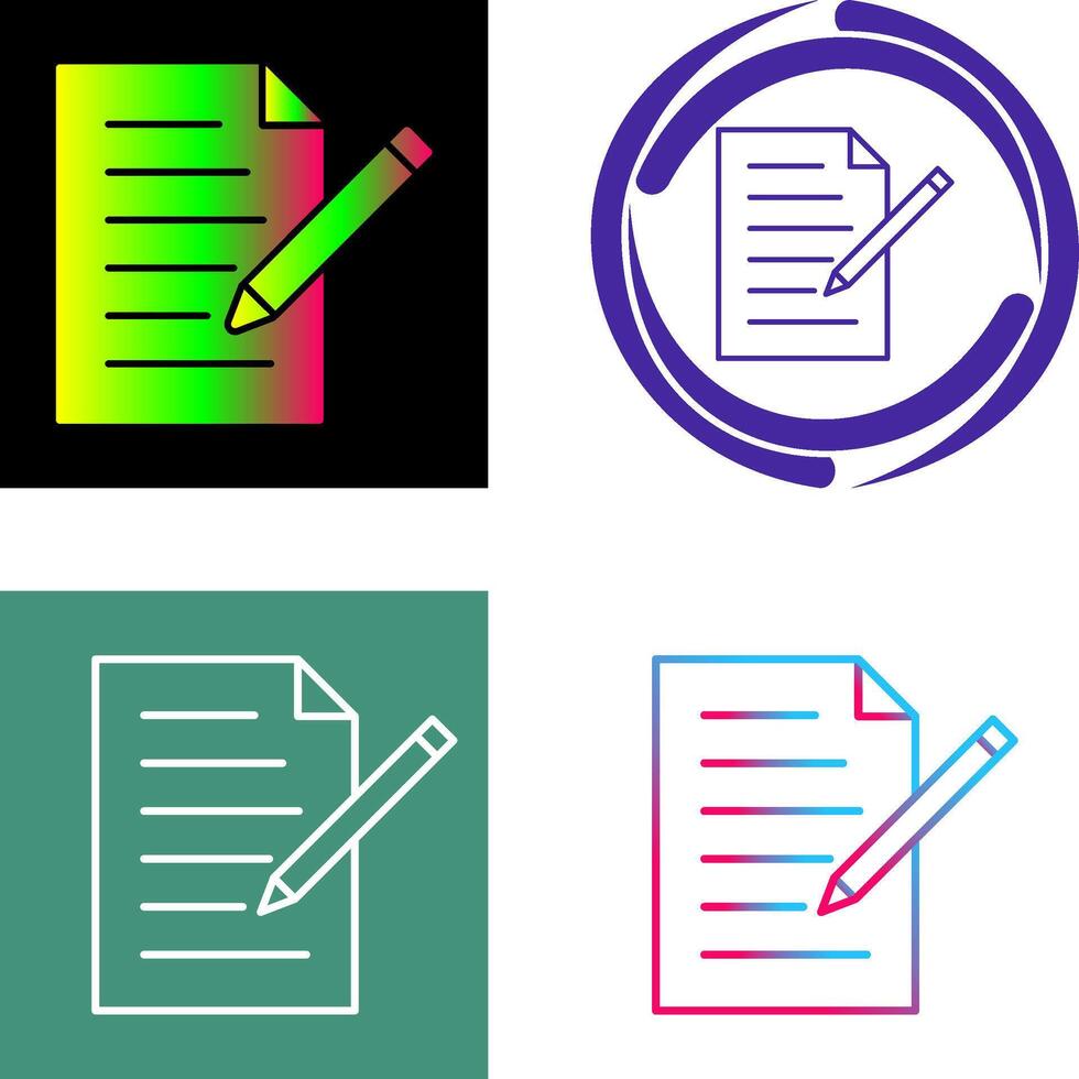Unique Edit Document Icon vector
