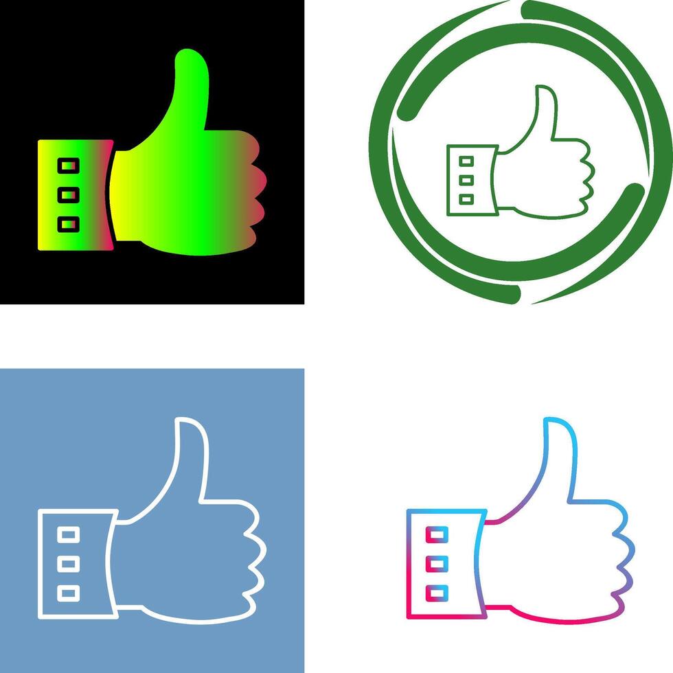 Unique Like Icon Design vector