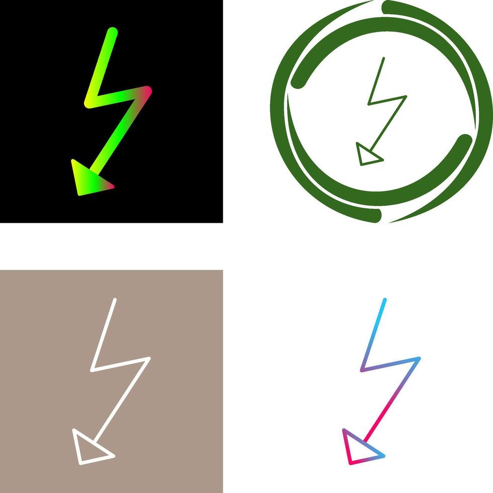 Unique Flash Icon Design vector