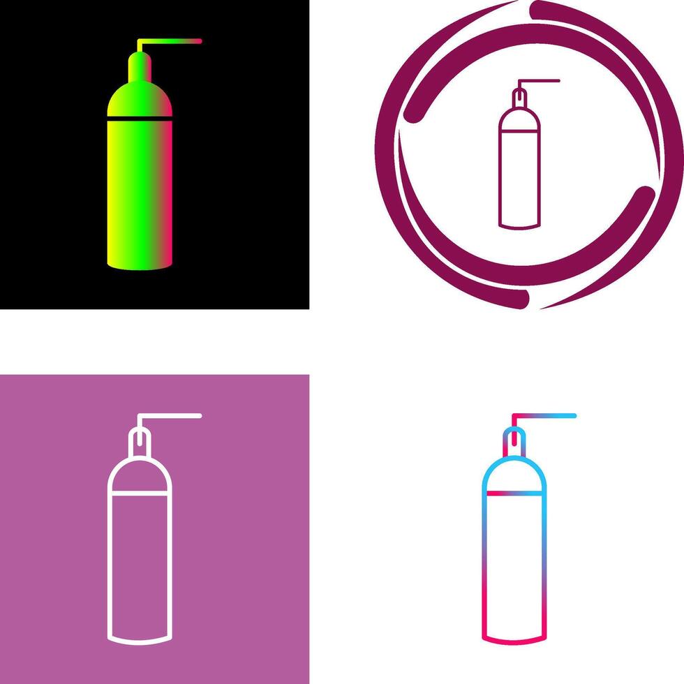 Unique Oxygen Tanks Icon Design vector