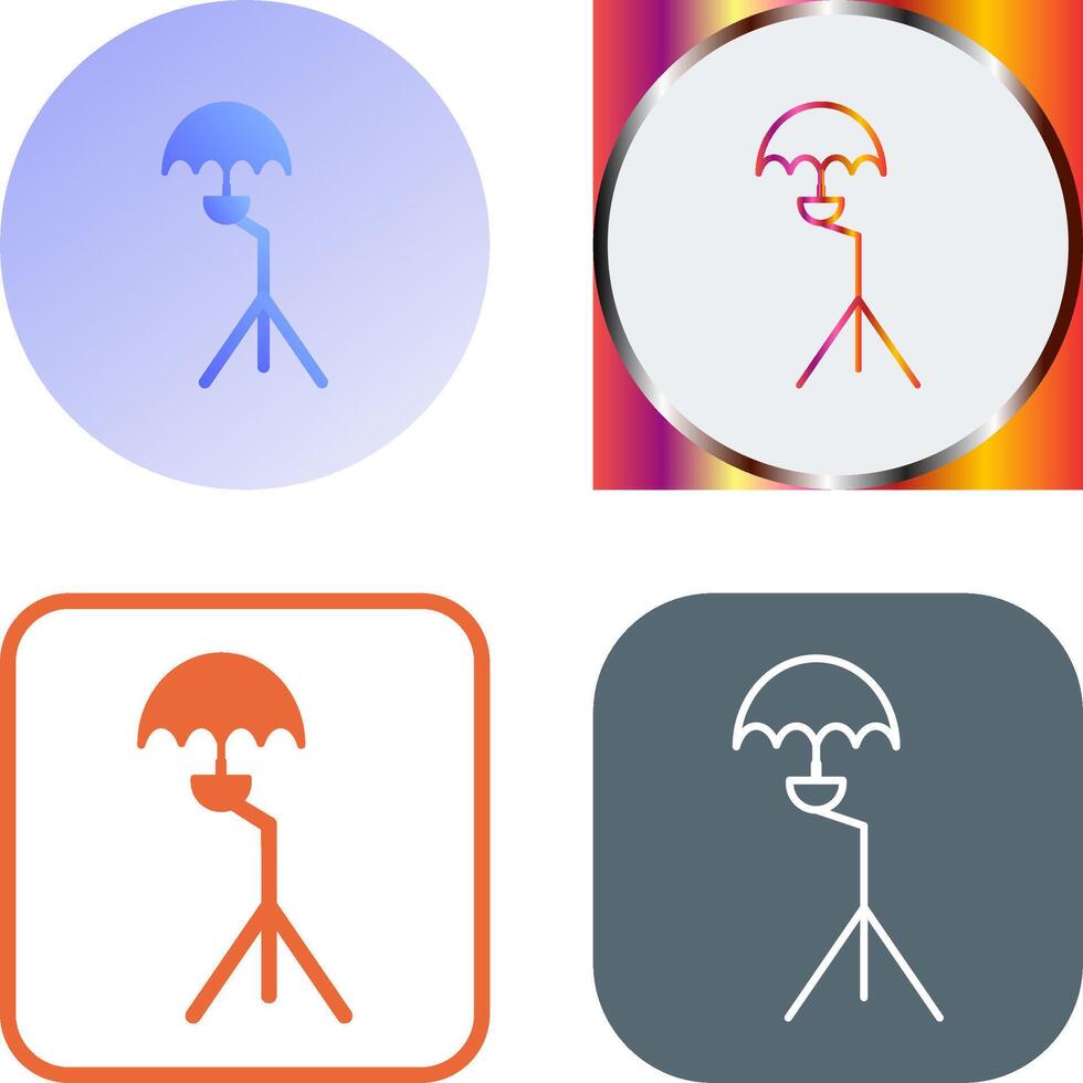 Unique Umbrella Stand Icon Design vector