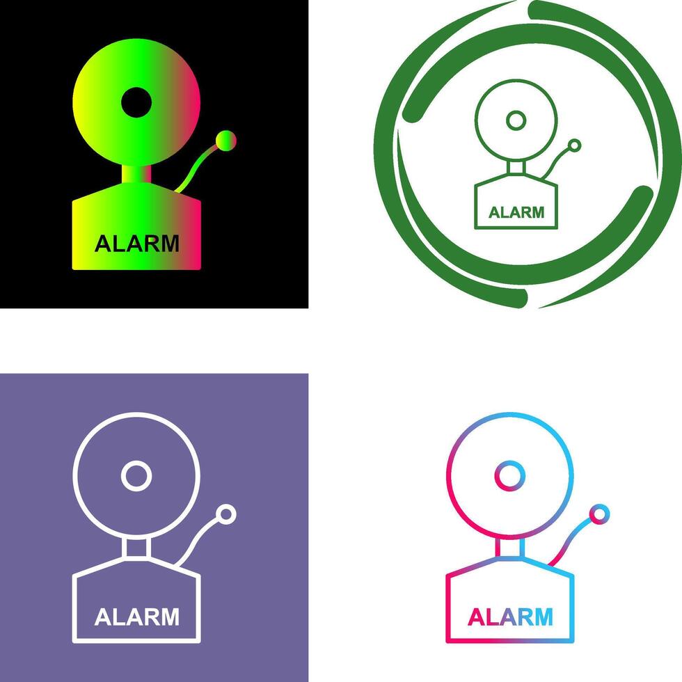 Alarms Icon Design vector
