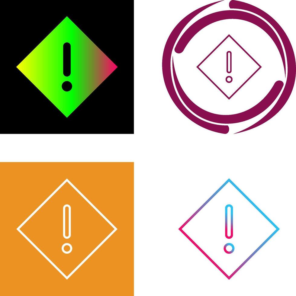 Warning Icon Design vector