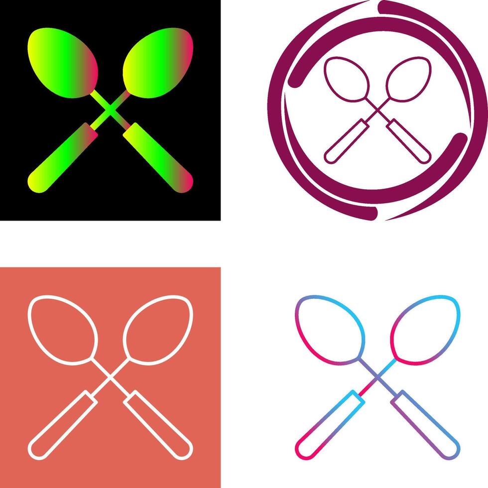 Spoons Icon Design vector