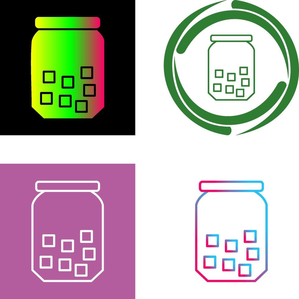 Sugar Bottle Icon Design vector