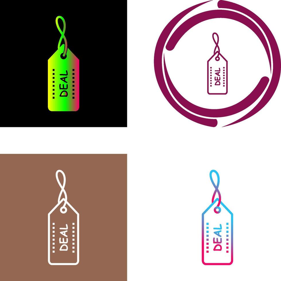 Unique Online Deals Icon vector