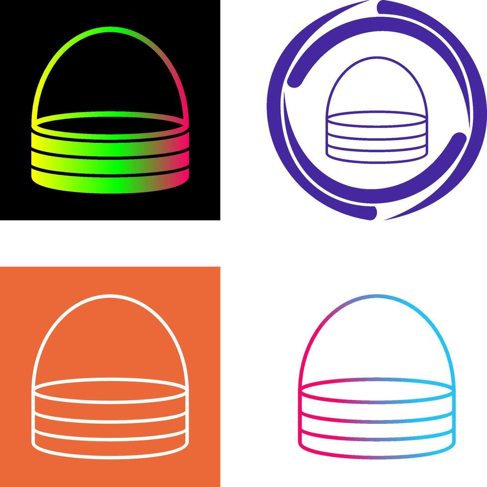 Unique Basket Icon vector
