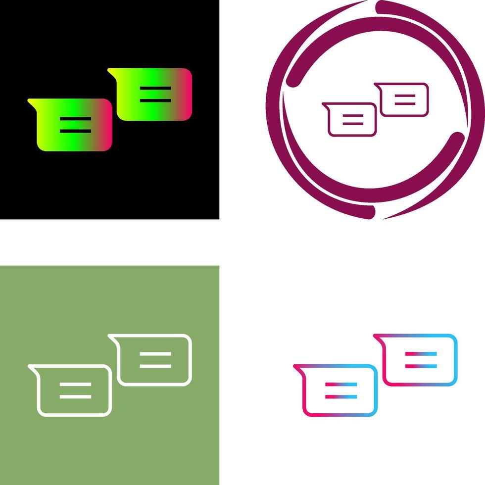 Unique Messages Icon vector