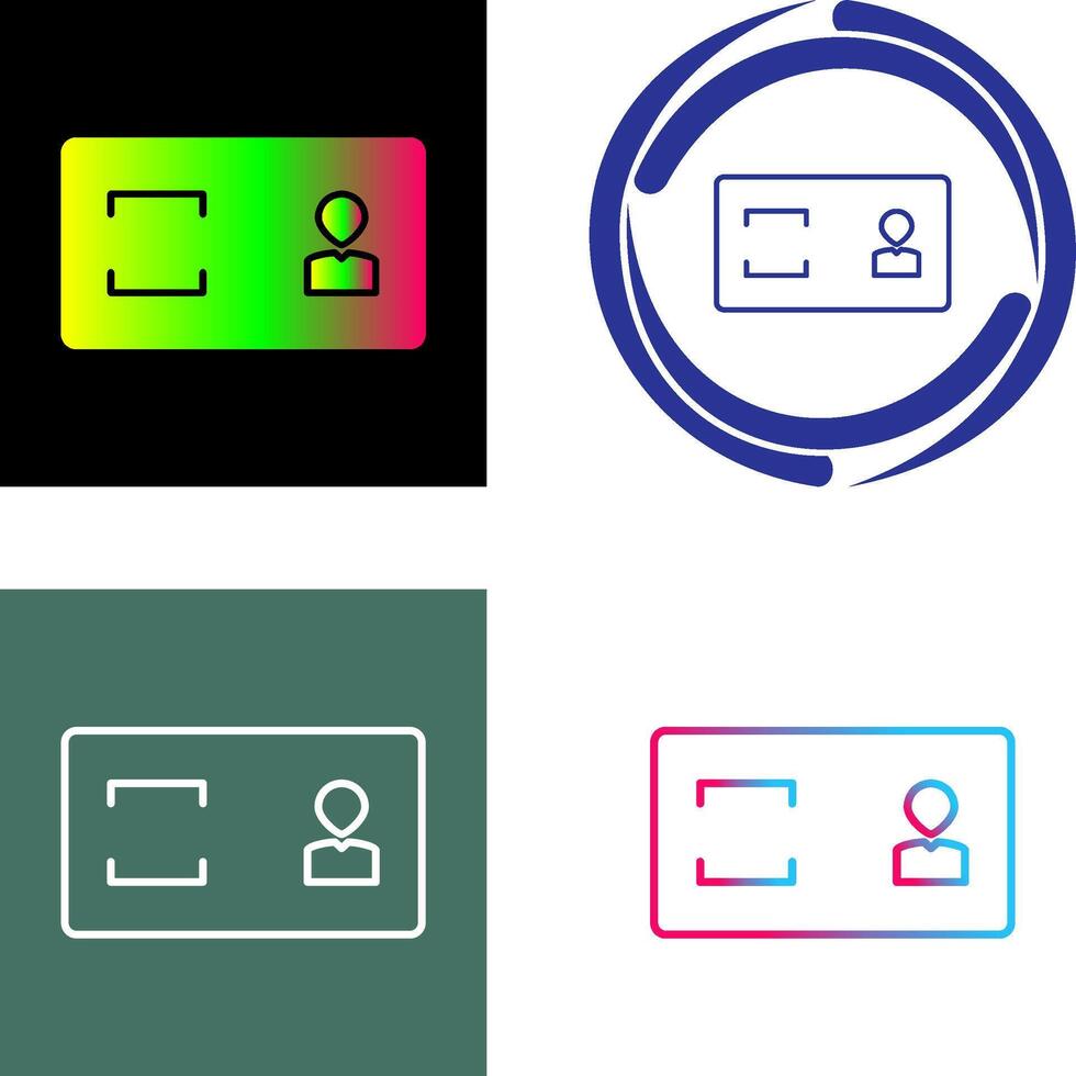 Unique Membership Card Icon vector