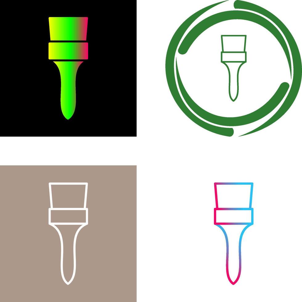 Unique Brush Icon vector