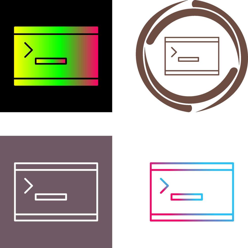 Unique Console Icon vector