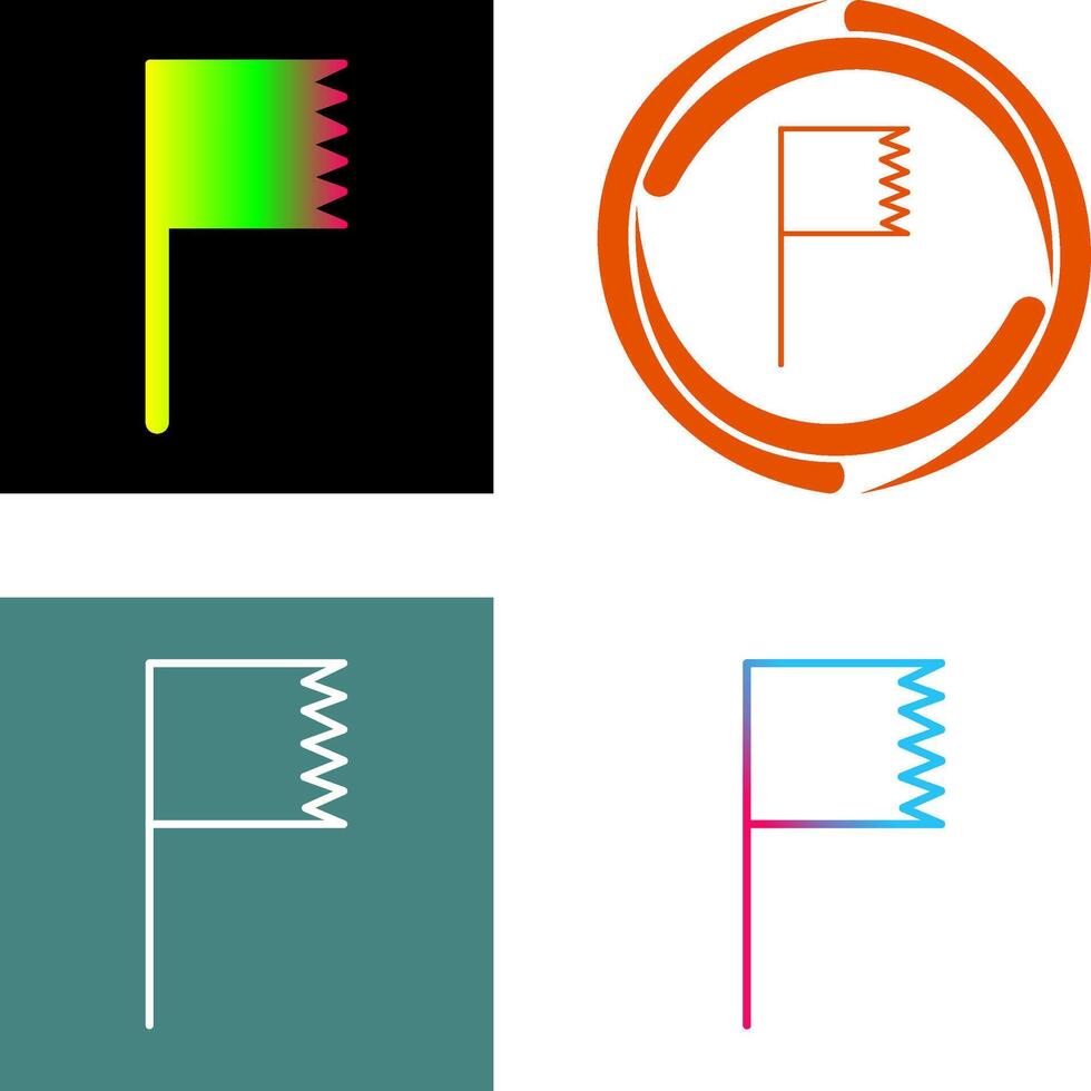 Unique Flag Icon vector