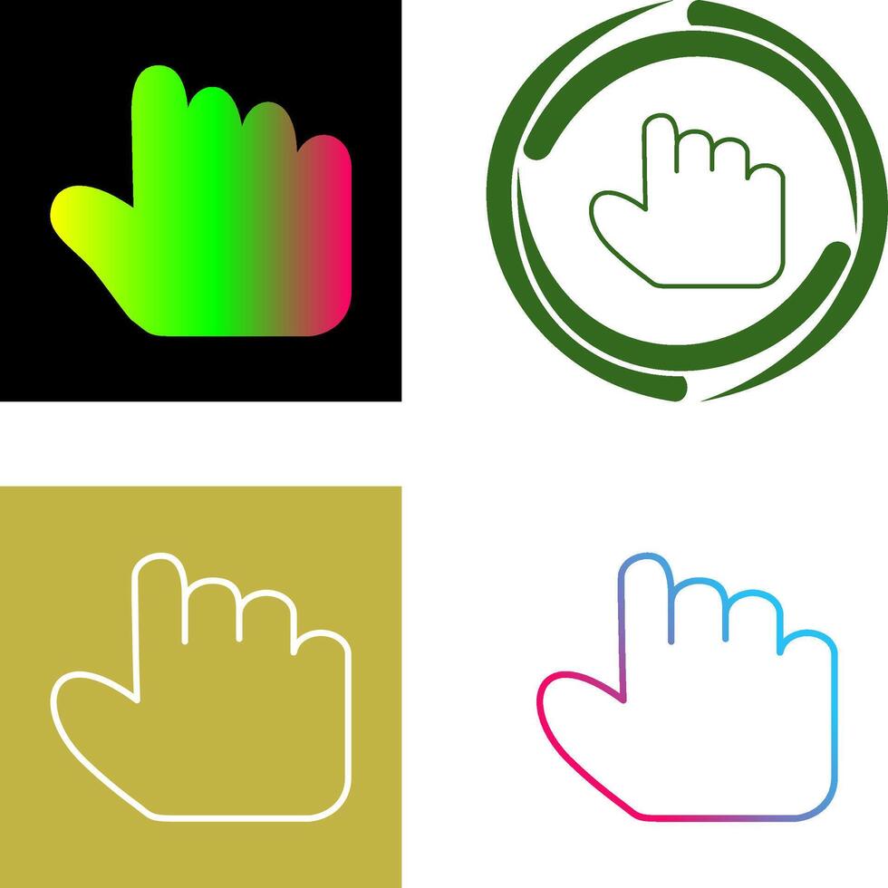 Unique Hold Icon Design vector