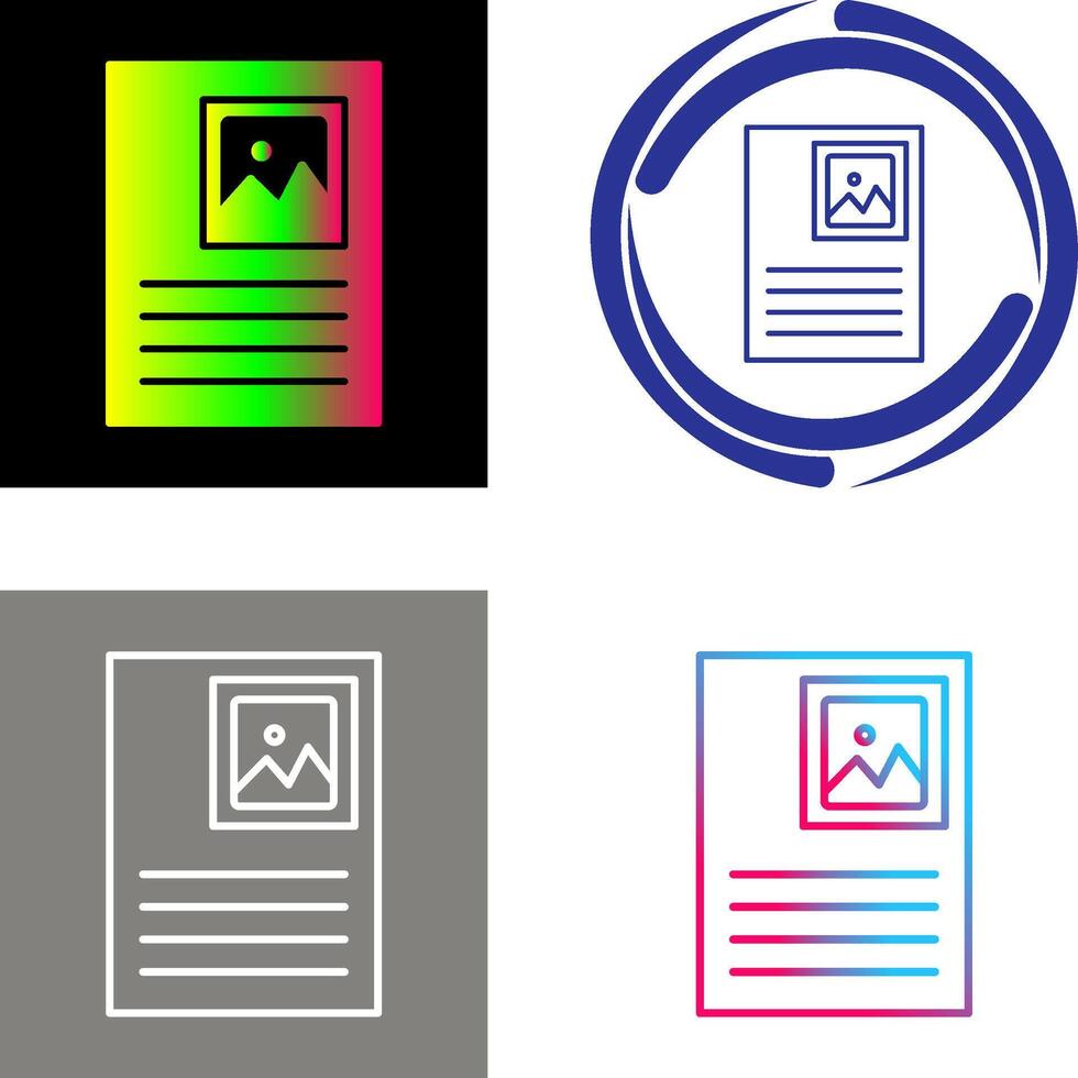 Picture Attachment Icon Design vector