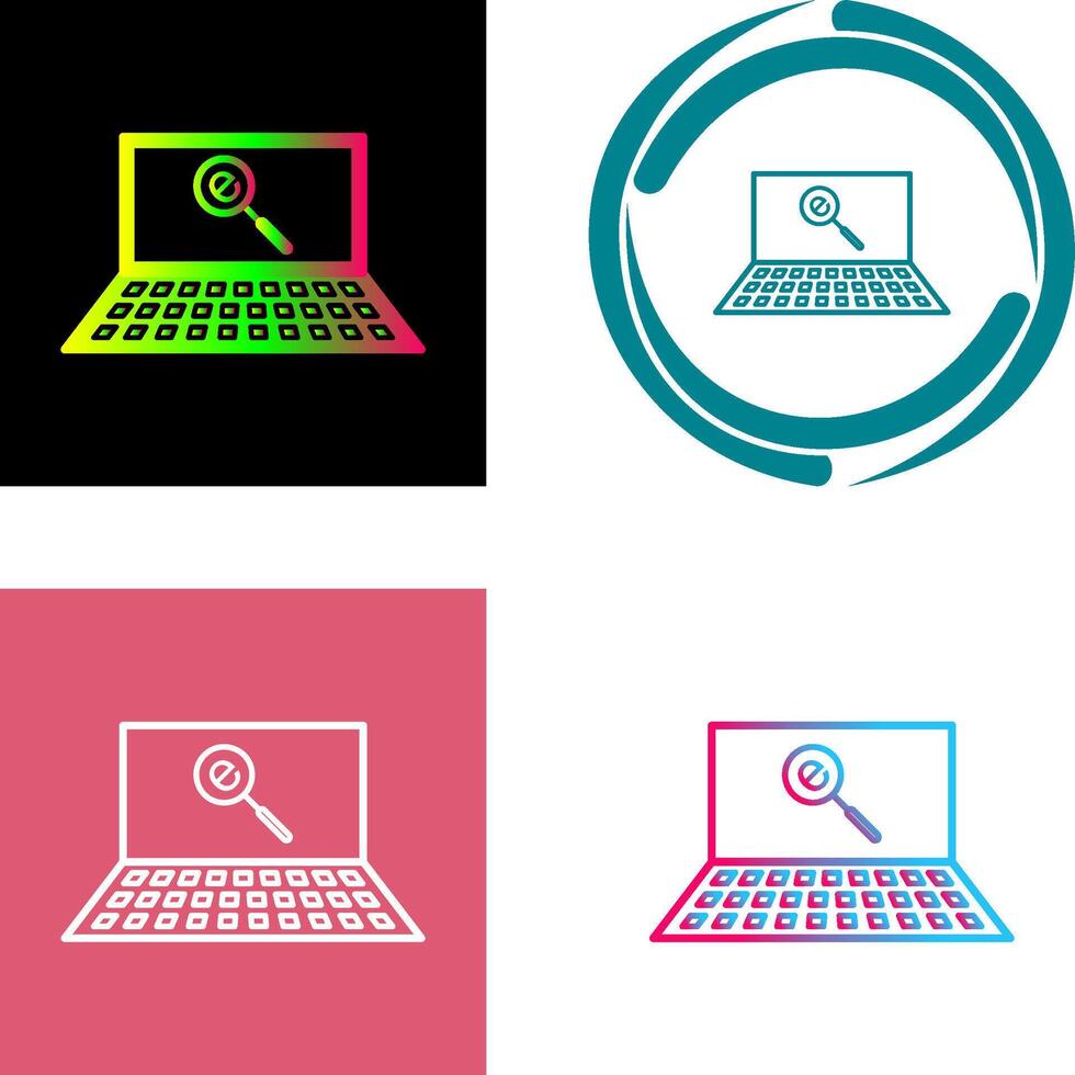 Unique Find on Internet Icon Design vector