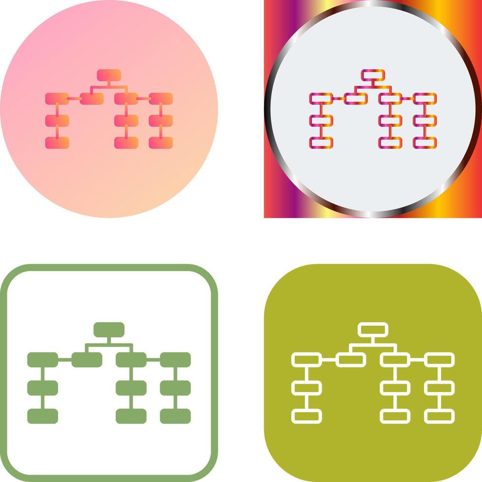 Unique Seo Structure Icon vector
