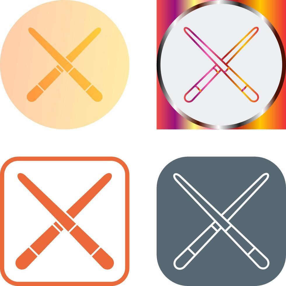 Pool Cue Icon Design vector
